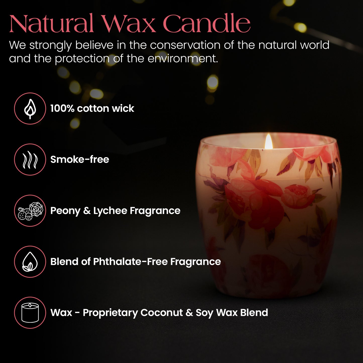 Luxury Gift Candles for Women - Love Potion - Peony & Lychee